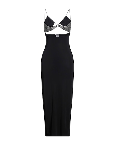 AMAZUÌN Long dress Black 73% Polyamide, 27% Elastane