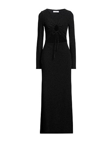 MARANT ÉTOILE Long dress Black 65% Nylon, 30% Metallic fiber, 5% Elastane