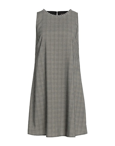 MY TWIN TWINSET Kurzes Kleid Grau 85% Polyester, 13% Viskose, 2% Elastan