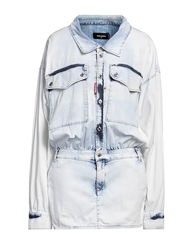 DSQUARED2 Vestito chemisier Blu 98% Cotone, 2% Elastan