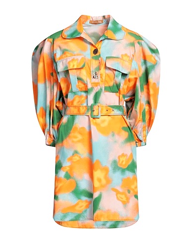 REJINA PYO Short dress Orange 100% Organic cotton
