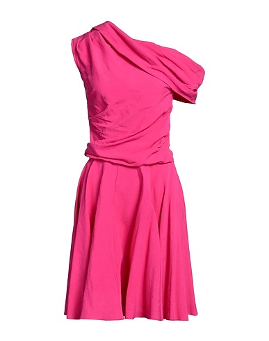ROCHAS Midi dress Fuchsia 60% Viscose, 40% Linen
