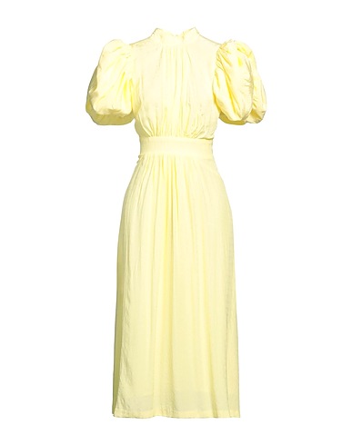 ROTATE BIRGER CHRISTENSEN Midi dress Yellow 100% Viscose