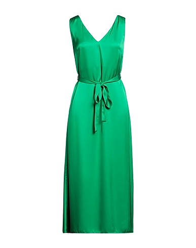 P.A.R.O.S.H. Vestito midi Verde smeraldo 100% Viscosa
