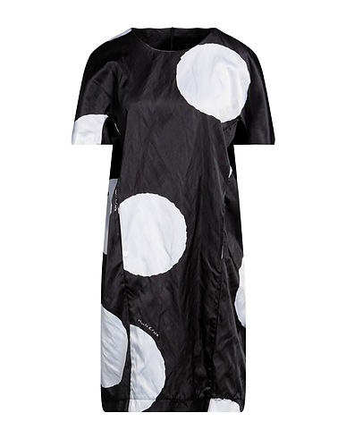 MANILA GRACE Short dress Black 97% Polyester, 3% Metallic fiber, Acetate