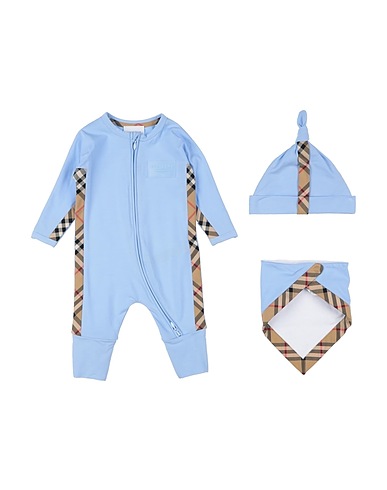 BURBERRY Baby-Set Hellblau 47% Baumwolle, 47% Modal, 6% Elastan