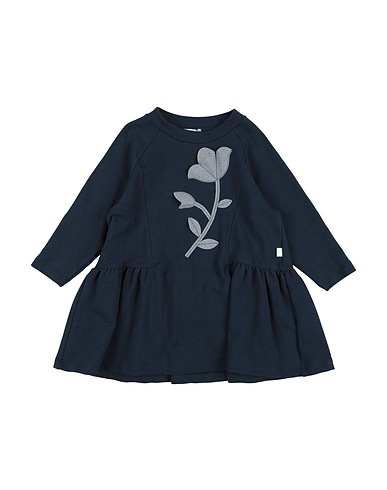 IL GUFO Dress Midnight blue 94% Cotton, 6% Elastane, Polyester, Viscose
