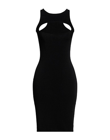 DSQUARED2 Sheath dress Black 83% Viscose, 17% Polyester