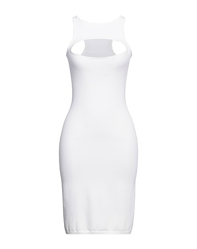 DSQUARED2 Sheath dress White 83% Viscose, 17% Polyester