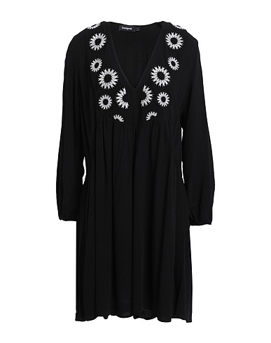 DESIGUAL Vestito corto Nero 100% Viscosa