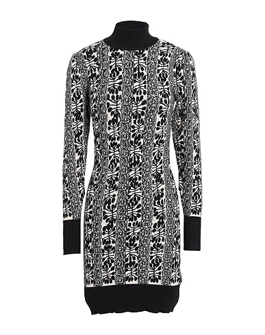DESIGUAL x M. CHRISTIAN LACROIX Short dress Black 67% Viscose, 30% Polyester, 3% Polyamide