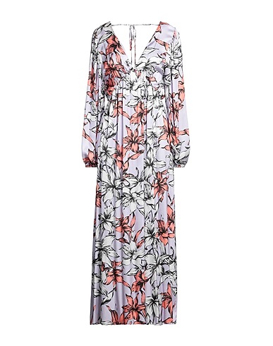 BRAND UNIQUE Long dress Lilac 65% Viscose, 35% Silk