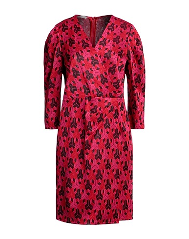 BIANCOGHIACCIO Short dress Fuchsia 65% Viscose, 30% Polyamide, 5% Elastane