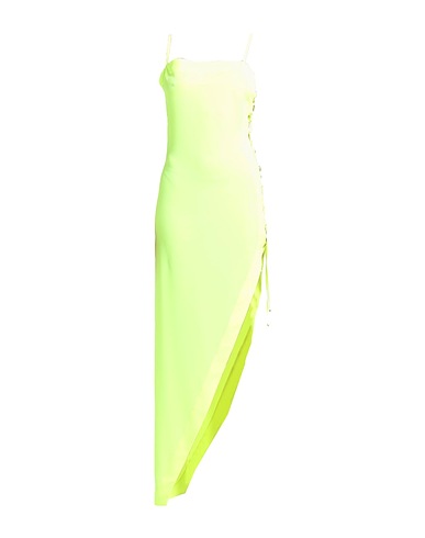 ALBERTO AUDENINO Vestito lungo Giallo 94% Poliestere, 6% Elastan