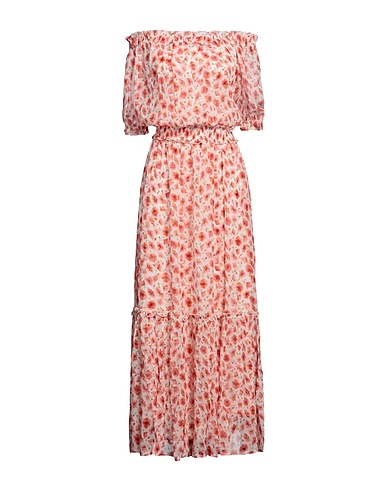 ALESSIA ZAMATTIO Long dress Pink 92% Polyester, 8% Elastane