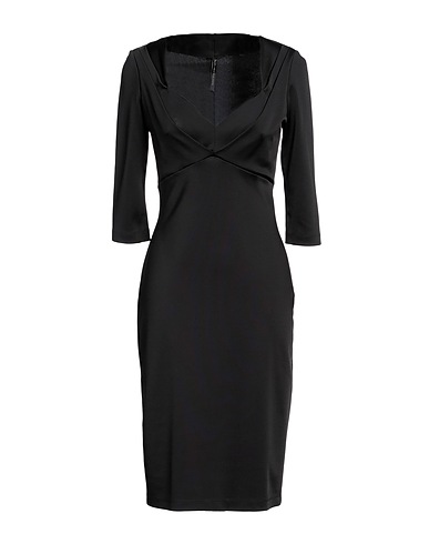 SUD Vestito midi Nero 96% Viscosa, 4% Elastan