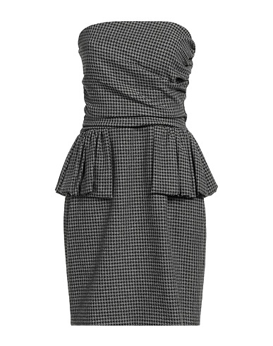 ANNARITA N Short dress Grey 63% Polyester, 33% Polyamide, 4% Elastane