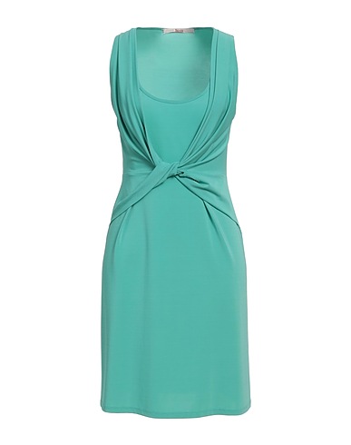 JUCCA Short dress Green 94% Viscose, 6% Elastane