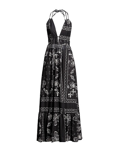 VICOLO Long dress Black 100% Cotton