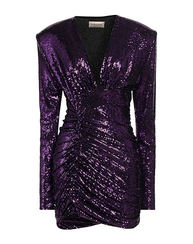 ALEXANDRE VAUTHIER Short dress Dark purple 87% Polyamide, 8% Polyester, 5% Elastane