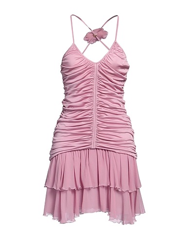 BLUMARINE Sheath dress Pink 100% Viscose, Silk