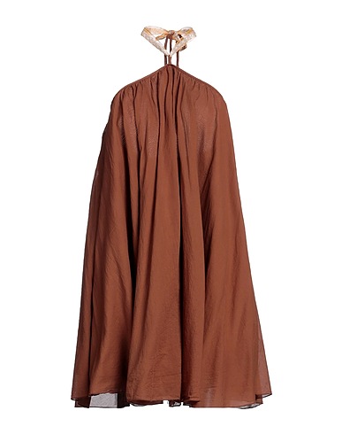 VICOLO Short dress Brown 100% Cotton