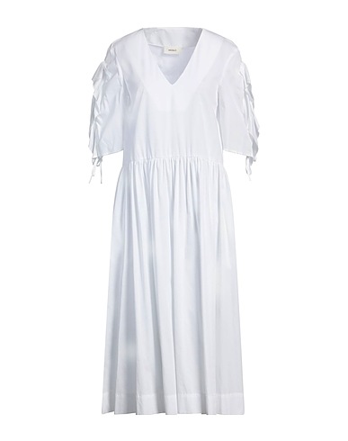 VICOLO Midi dress White 100% Cotton
