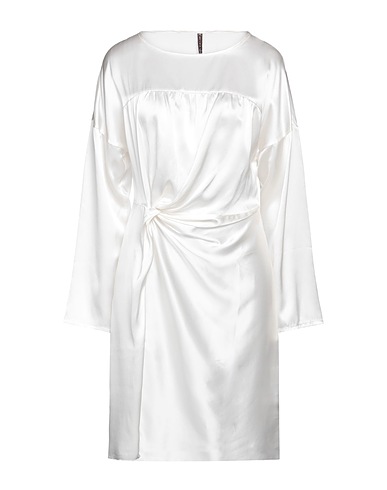 MANILA GRACE Short dress White 100% Silk