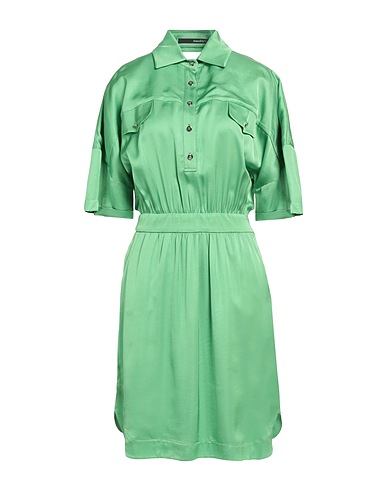 ANNARITA N Vestito chemisier Verde chiaro 97% Poliestere, 3% Elastan