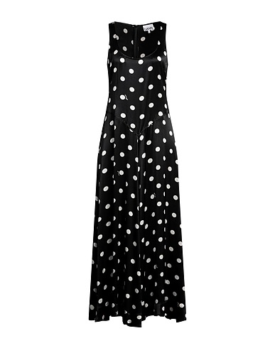 GANNI Long dress Black 100% Viscose