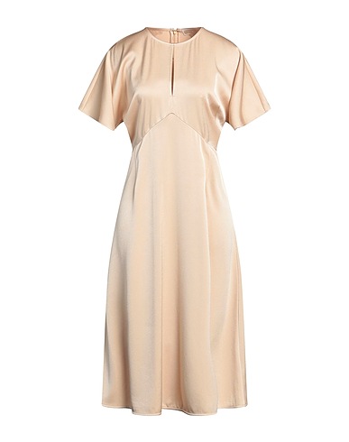 MICHAEL MICHAEL KORS Midi dress Beige 82% Triacetate, 18% Polyester