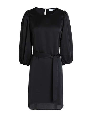 VILA Vestito corto Nero 100% Poliestere riciclato
