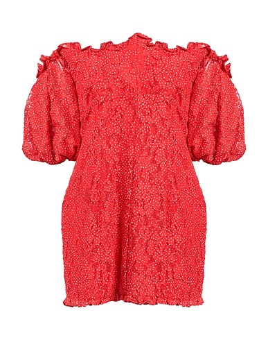FOR LOVE & LEMONS Short dress Red 98% Polyester, 2% Elastane