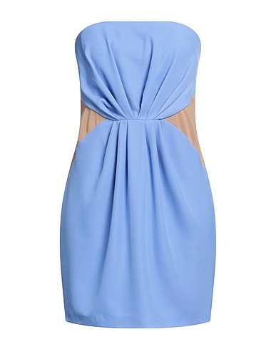 MONIQUE GARÇONNE Vestito corto Blu chiaro 96% Poliestere, 4% Elastan