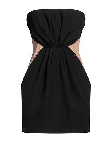 MONIQUE GARÇONNE Short dress Black 96% Polyester, 4% Elastane