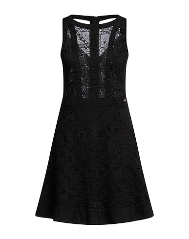 MARANI JEANS Short dress Black 100% Cotton