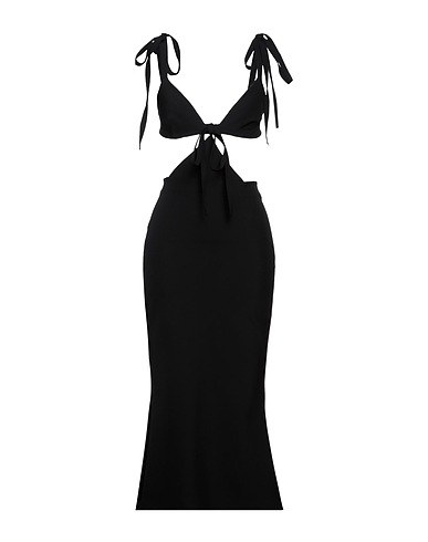 CHRISTOPHER KANE Long dress Black 87% Polyamide, 13% Elastane