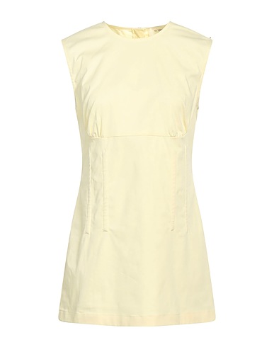 SPORTMAX Short dress Yellow 95% Cotton, 5% Elastane