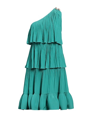 LANVIN One-shoulder dress Green 100% Polyester