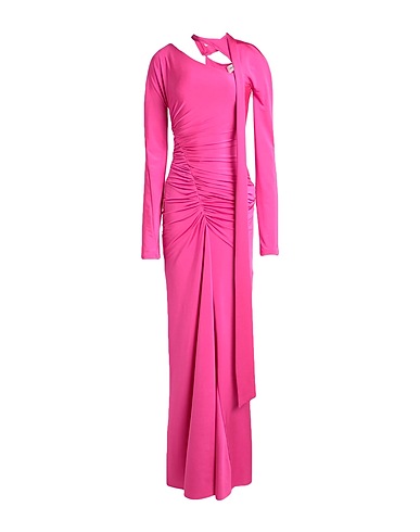 VICTORIA BECKHAM Long dress Fuchsia 94% Polyester, 6% Elastane