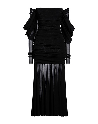 PHILOSOPHY di LORENZO SERAFINI Midi dress Black 100% Polyamide
