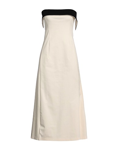 PHILOSOPHY di LORENZO SERAFINI Elegant dress Cream 93% Cotton, 7% Elastane