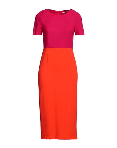 MAISON LAVINIATURRA Midi dress Fuchsia 98% Polyester, 2% Elastane