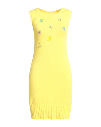 MARANI G. Short dress Yellow 100% Cotton