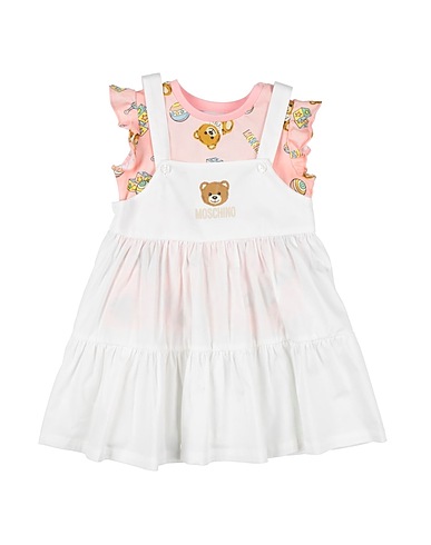 MOSCHINO BABY Baby jumpsuit  White 97% Cotton, 3% Elastane