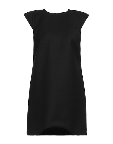 COURRÈGES Short dress Black 100% Virgin Wool