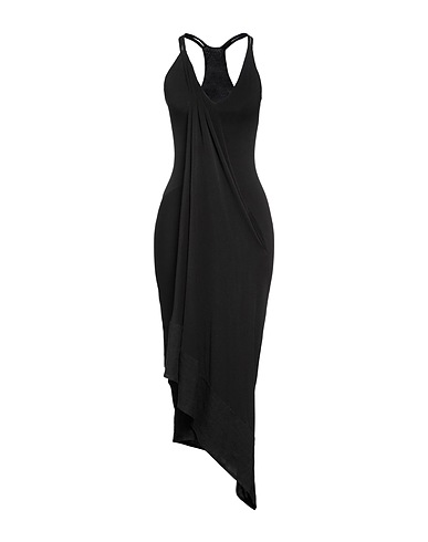 URBAN ZEN Elegant dress Black 96% Viscose, 4% Elastane, Linen, Cupro