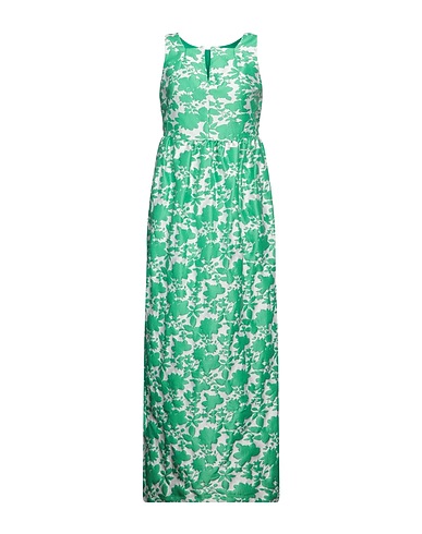HANITA Long dress Green 61% Viscose, 29% Polyester, 10% Nylon