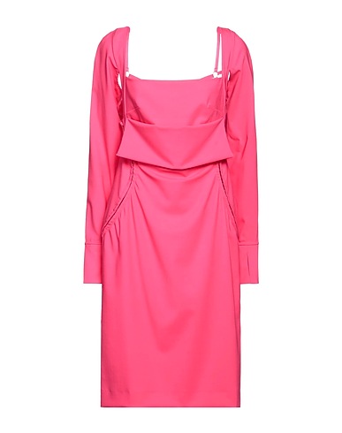 JACQUEMUS Midi dress Fuchsia 98% Virgin Wool, 2% Elastane