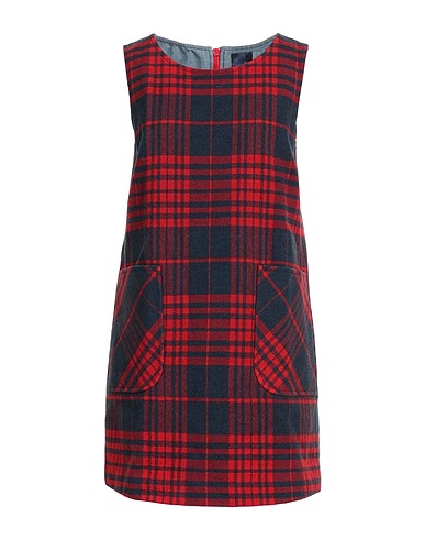 JACOB COHЁN Short dress Red 48% Cotton, 36% Wool, 14% Polyamide, 2% Other Fibres